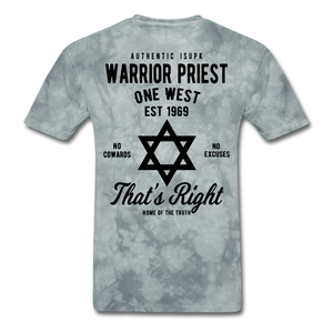 Warrior Priest Short-Sleeve T-Shirt - grey tie dye