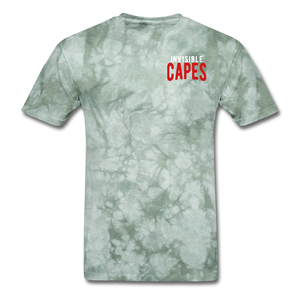 Invisible Capes T-Shirt - military green tie dye
