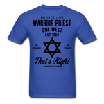 Warrior Priest Short-Sleeve T-Shirt - royal blue