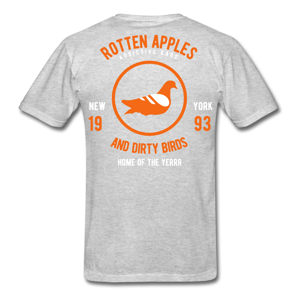 Rotten Apples and Dirty Birds T-Shirt - heather gray