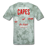 Invisible Capes T-Shirt - military green tie dye