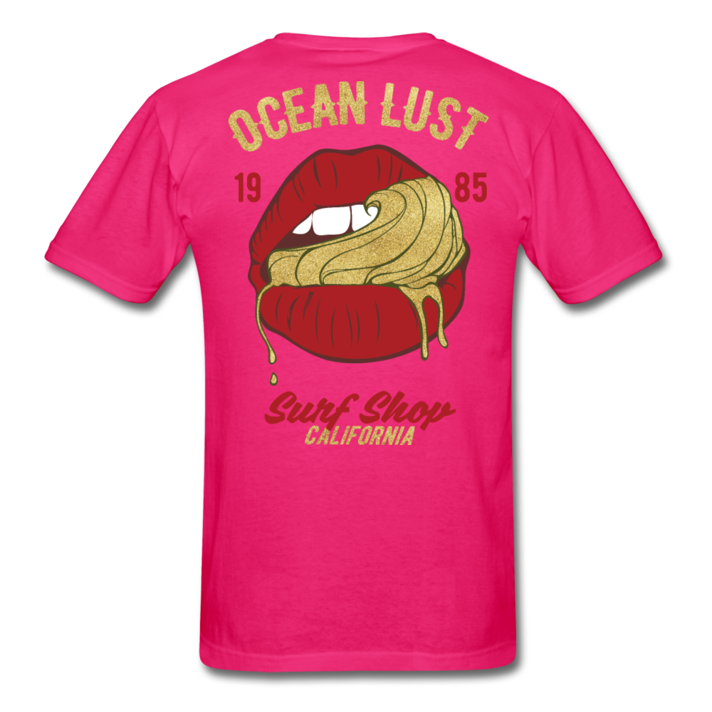 Ocean Lust T-Shirt (GLD2) - fuchsia