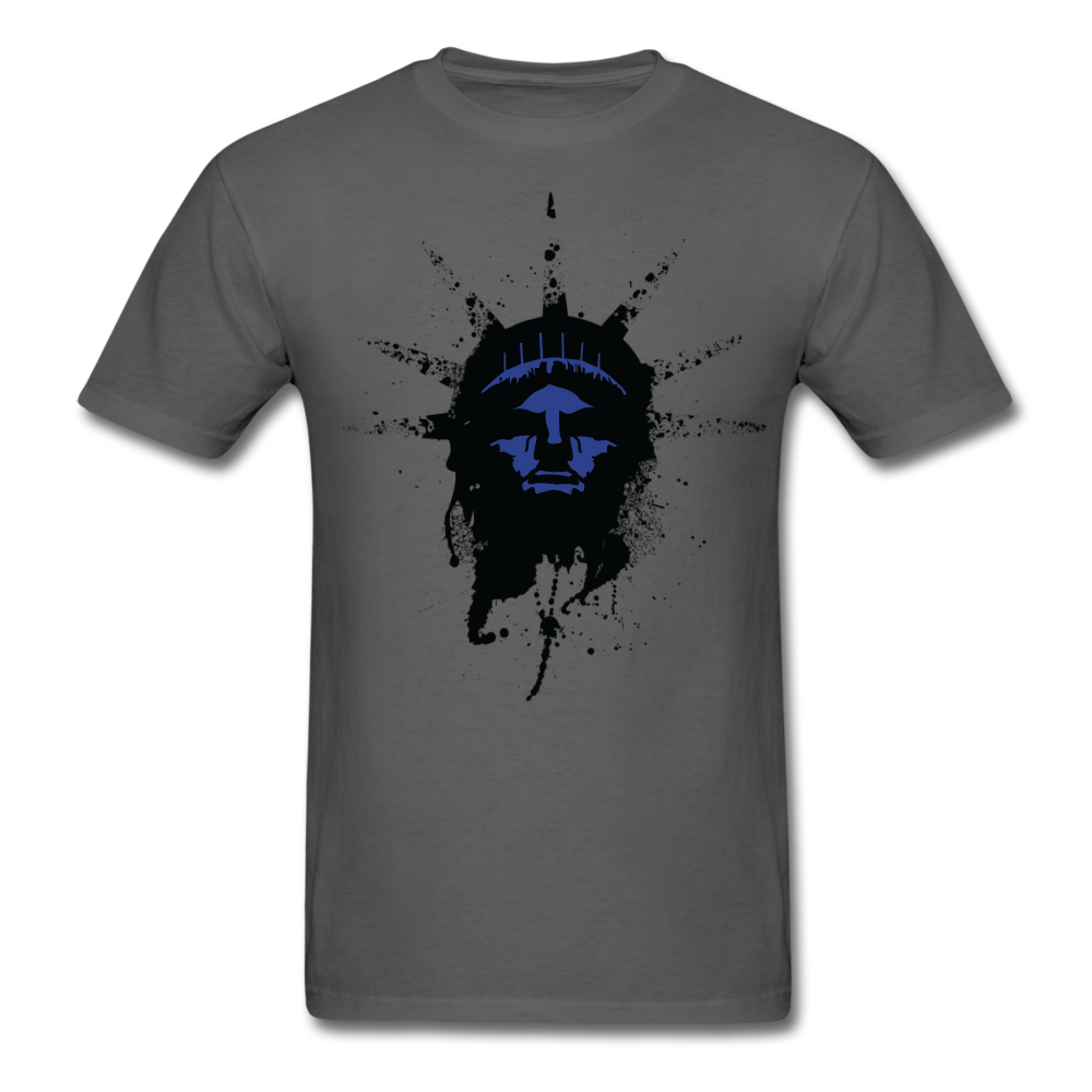Liberty Of Kaos (Blue) T-Shirt - charcoal