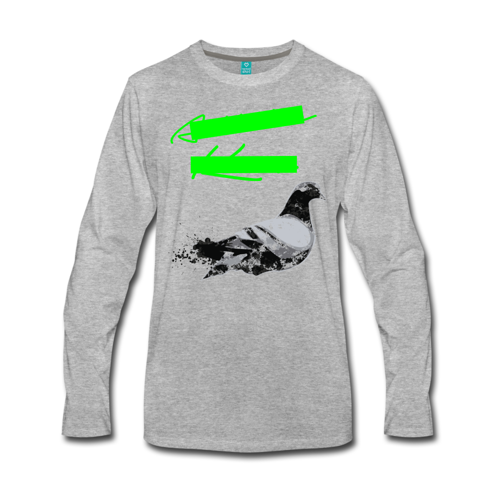 City Bird Premium Long Sleeve T-Shirt - heather gray