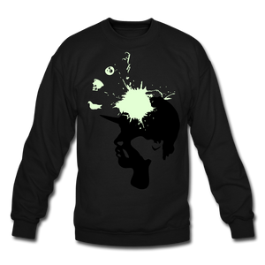 Brains Blown Crewneck Sweatshirt - black