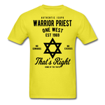 Warrior Priest Short-Sleeve T-Shirt - yellow