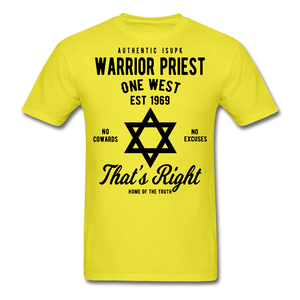 Warrior Priest Short-Sleeve T-Shirt - yellow