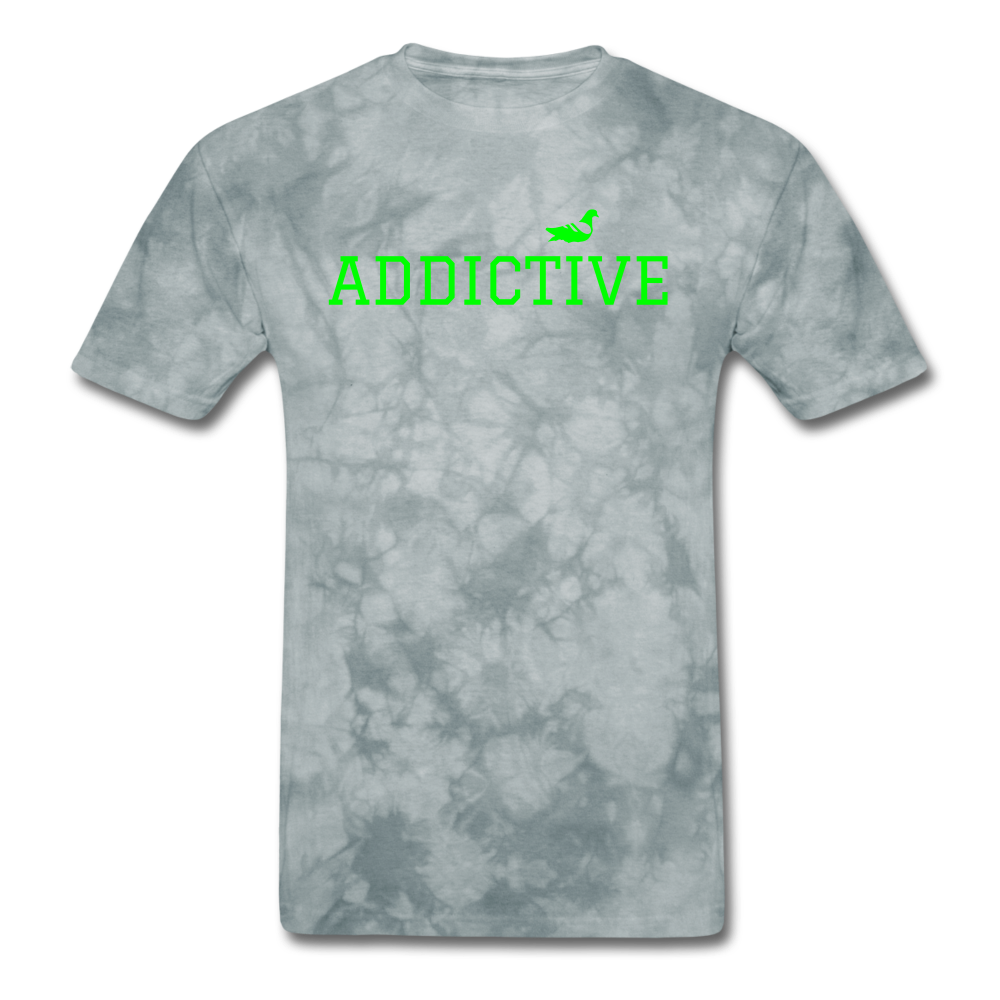 Addictive Neon T-Shirt - grey tie dye