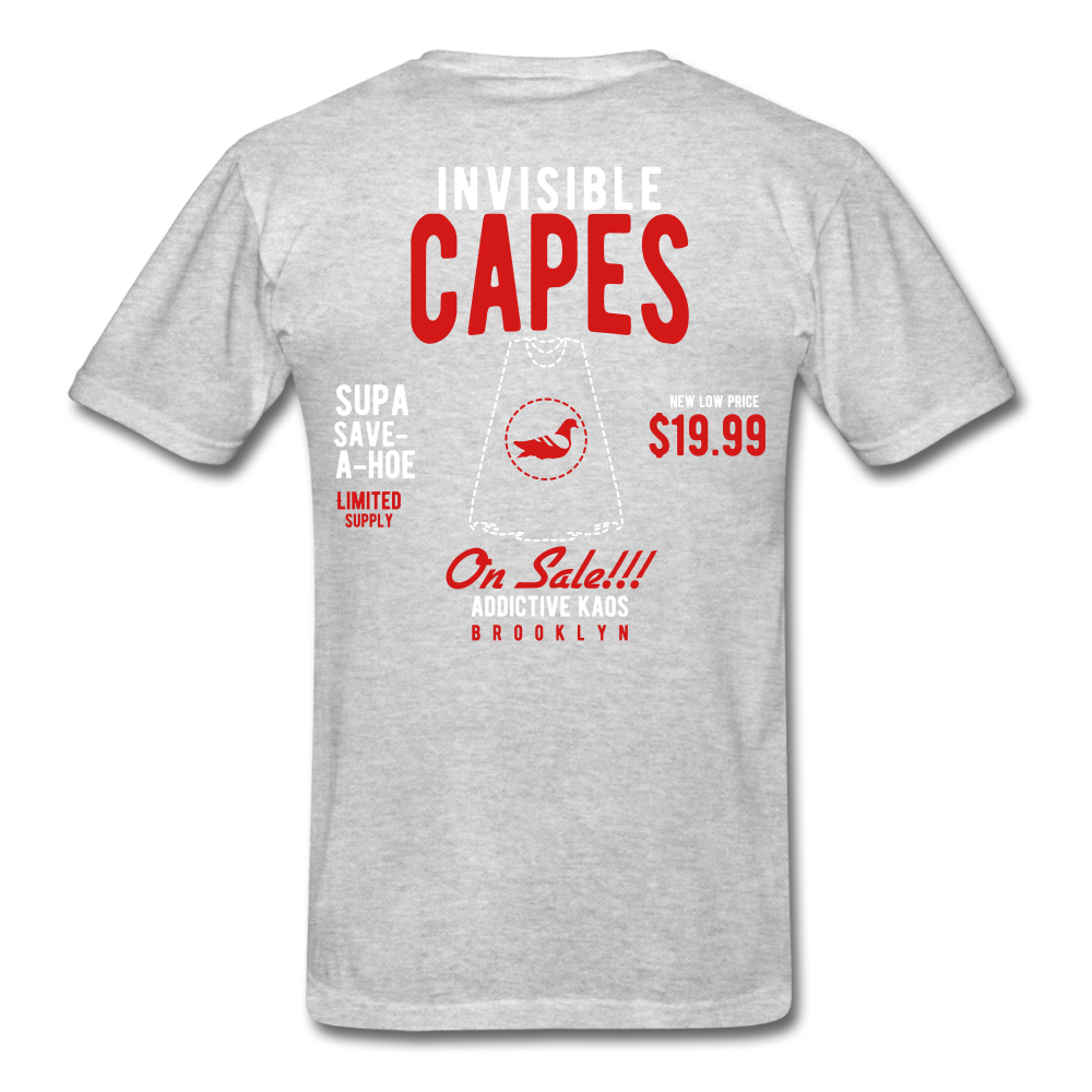 Invisible Capes T-Shirt - heather gray