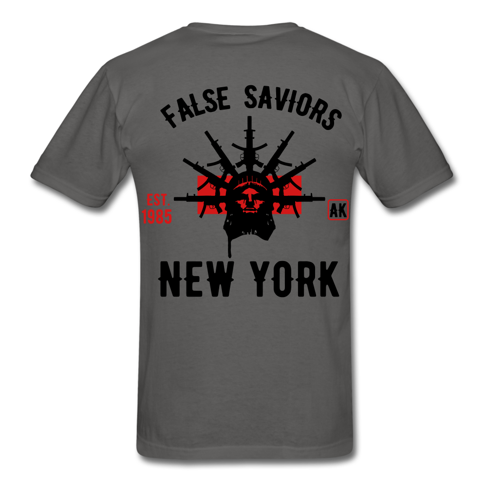 False Saviors T-Shirt - charcoal