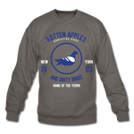 Rotten Apples and Dirty Birds Crewneck Sweatshirt - asphalt gray