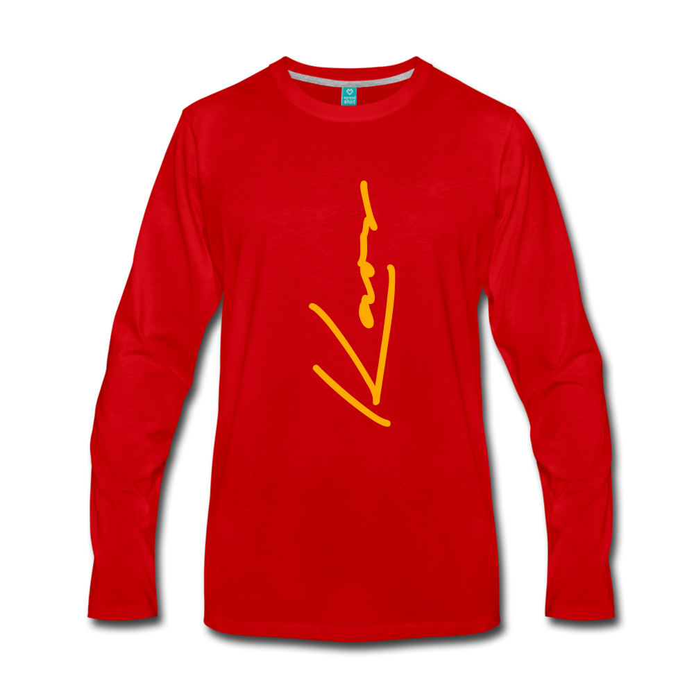 Kaos Sport Premium Long Sleeve T-Shirt - red