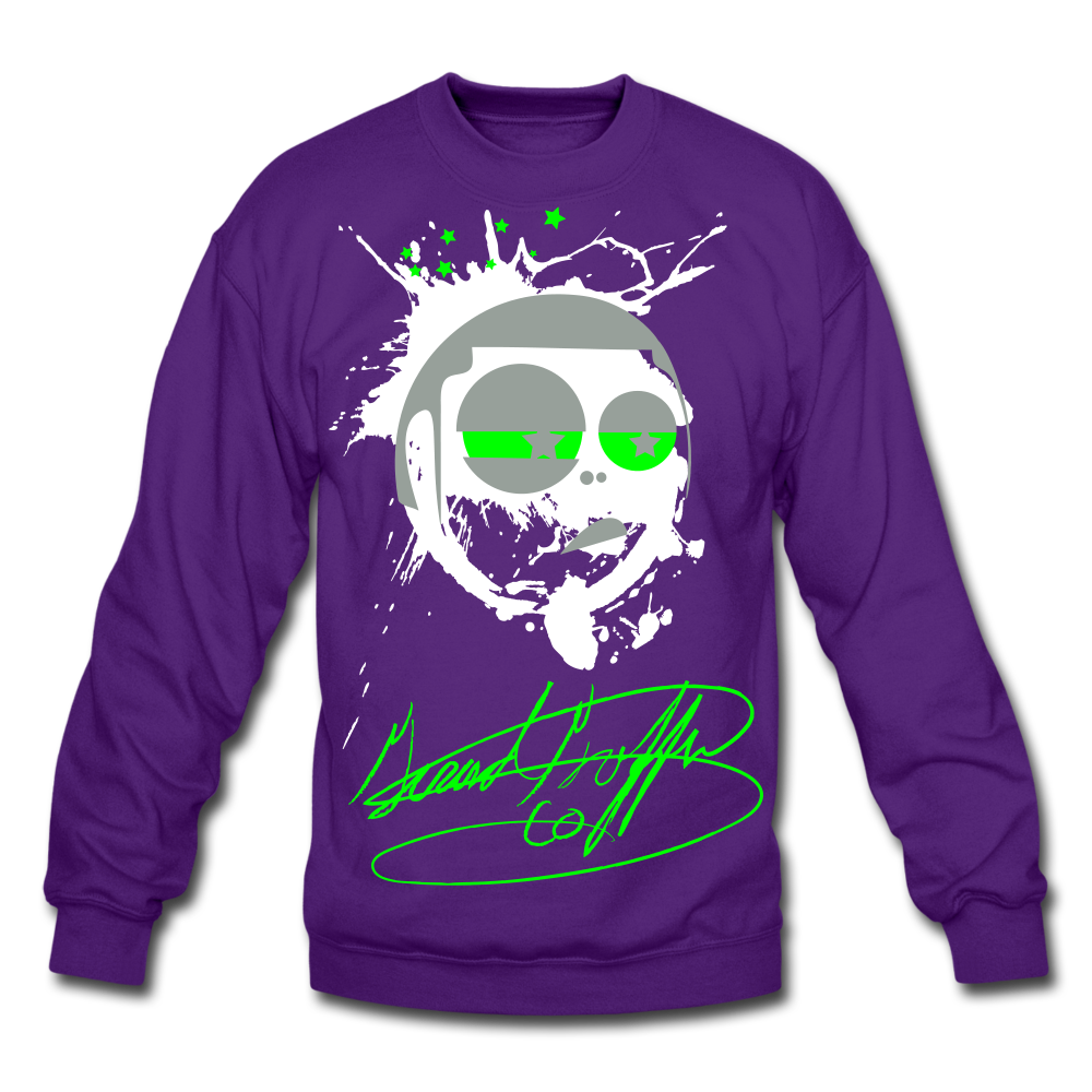 Toon Head Crewneck Sweatshirt - purple