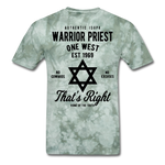 Warrior Priest Short-Sleeve T-Shirt - military green tie dye