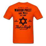 Warrior Priest Short-Sleeve T-Shirt - orange