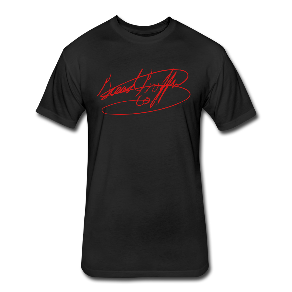 Big Signature Fitted T-Shirt - black
