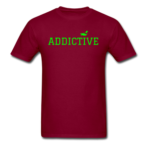 Addictive Neon T-Shirt - burgundy