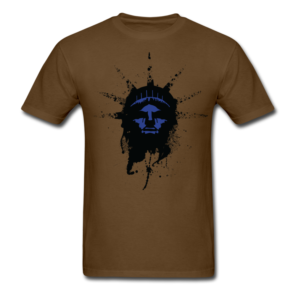 Liberty Of Kaos (Blue) T-Shirt - brown