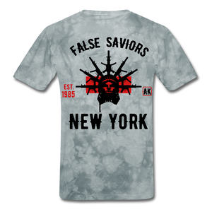 False Saviors T-Shirt - grey tie dye