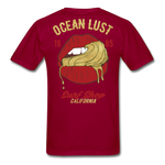 Ocean Lust T-Shirt (GLD2) - dark red