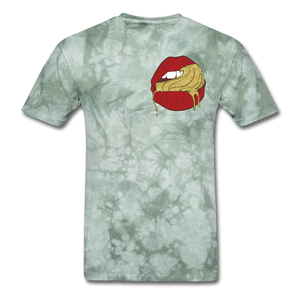 Ocean Lust Men's T-Shirt(GLD) - military green tie dye