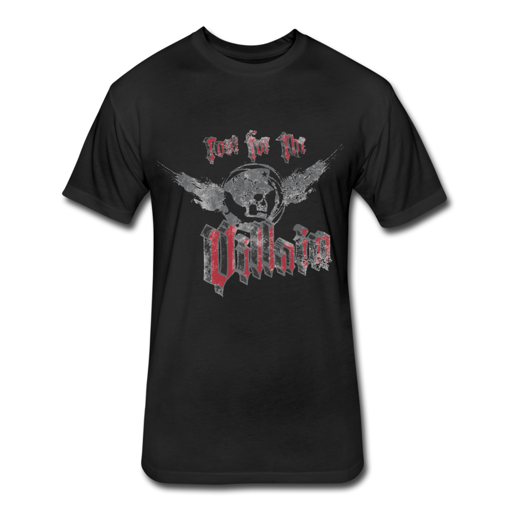 Root For the Villain vintage Fitted  T-Shirt - black