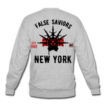 False Saviors Crewneck Sweatshirt - heather gray
