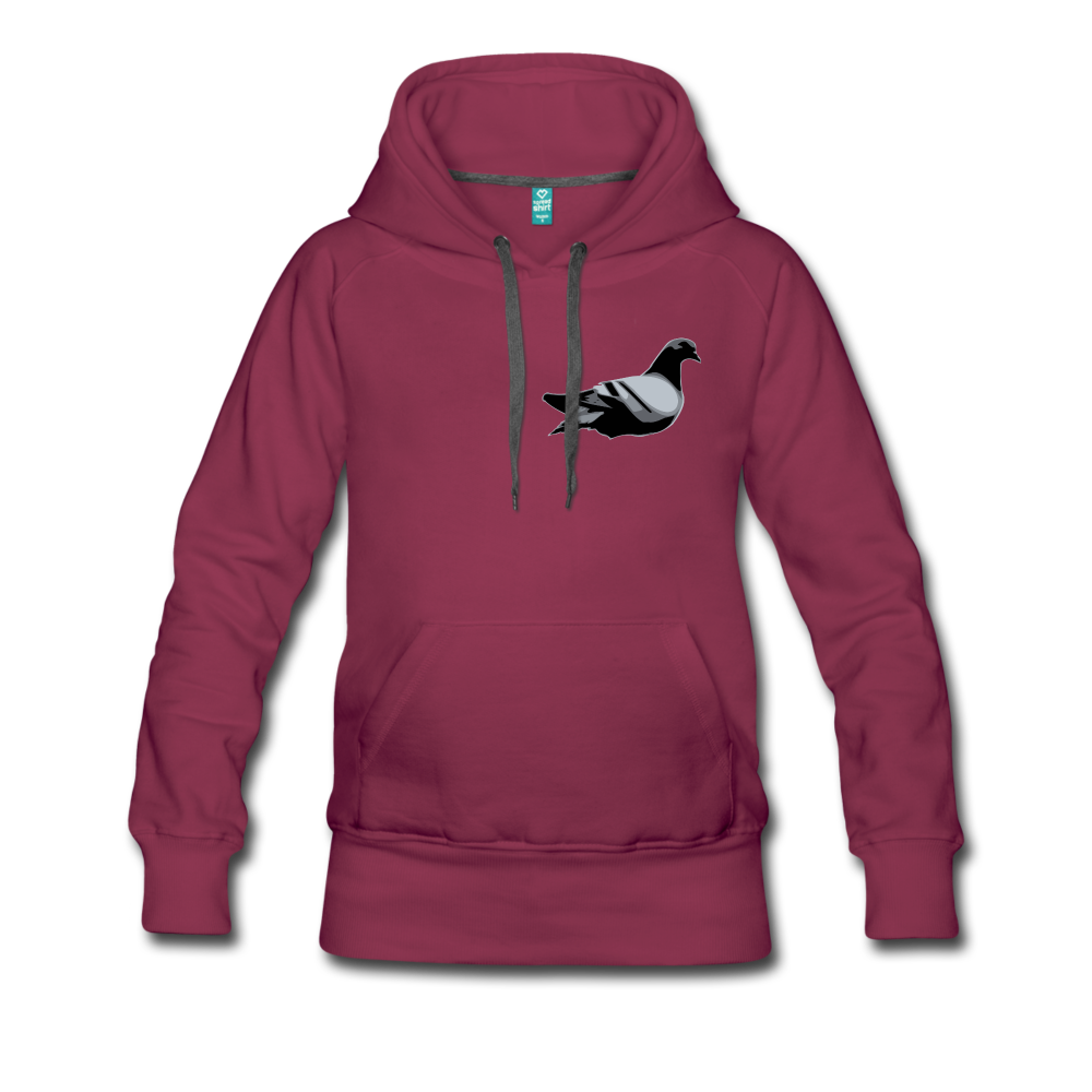 Classic Addictive Kaos Logo Women’s Hoodie - burgundy