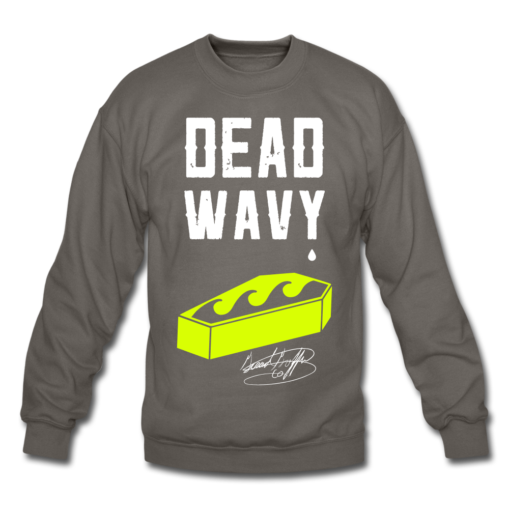 Dead Wavy Crewneck Sweatshirt - asphalt gray