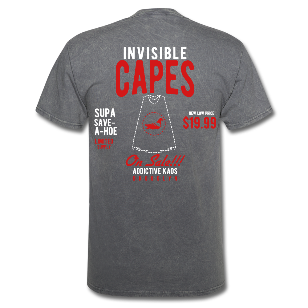 Invisible Capes T-Shirt - mineral charcoal gray