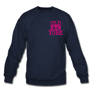 Old New York (neon) Crewneck Sweatshirt - navy