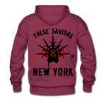 False Saviors Premium Hoodie - burgundy