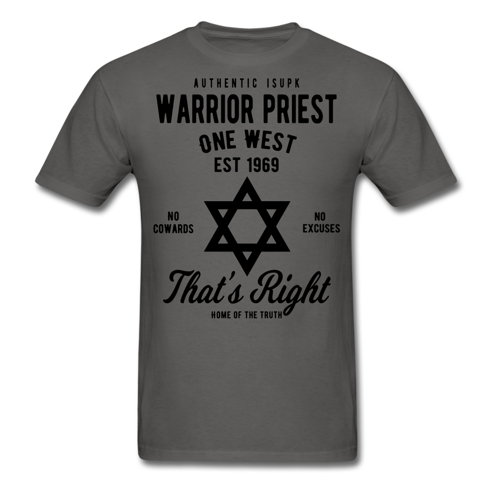 Warrior Priest Short-Sleeve T-Shirt - charcoal