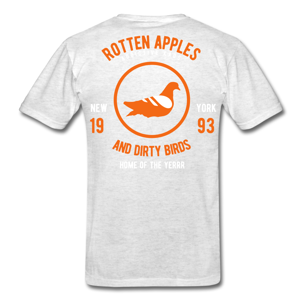 Rotten Apples and Dirty Birds T-Shirt - light heather grey