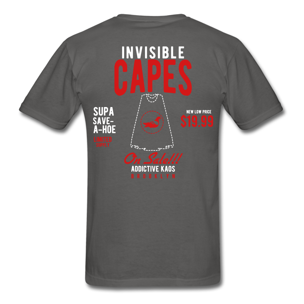 Invisible Capes T-Shirt - charcoal