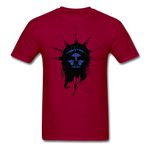 Liberty Of Kaos (Blue) T-Shirt - dark red