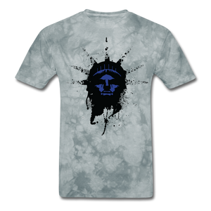 Liberty Of Kaos (Blue) T-Shirt - grey tie dye
