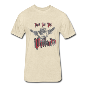 Root For the Villain vintage Fitted  T-Shirt - heather cream