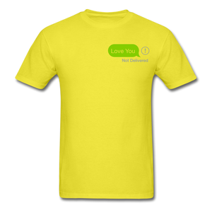 Love You T-Shirt - yellow