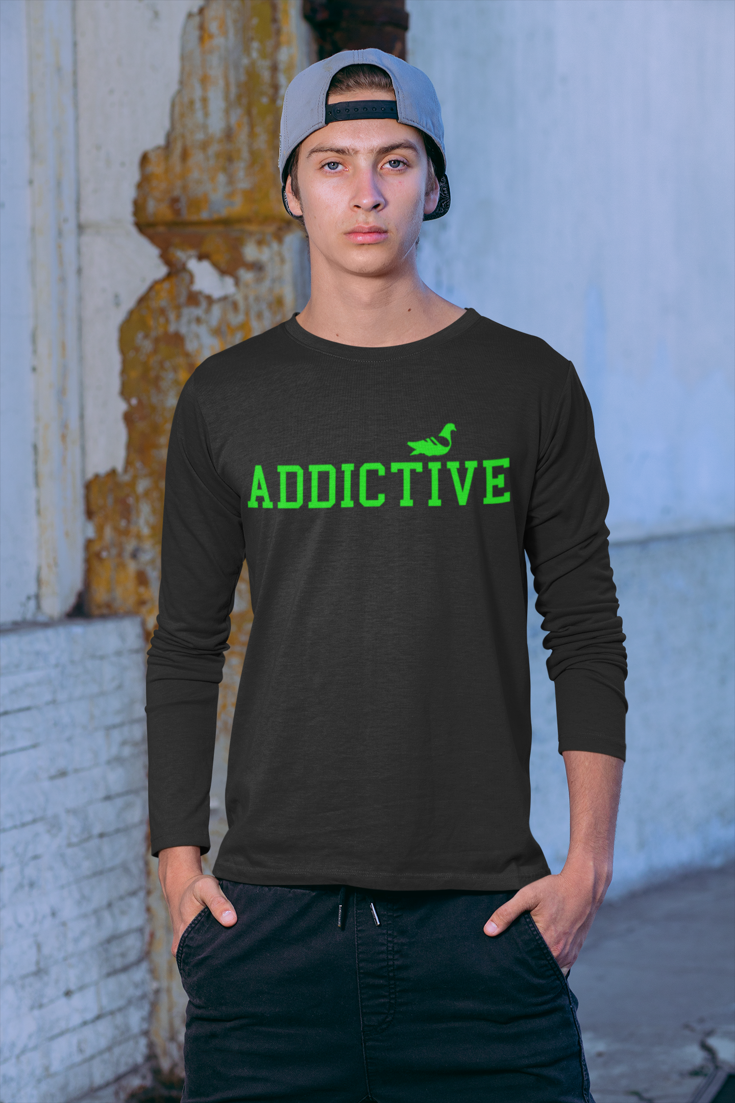 Addictive Neon Long Sleeve T-Shirt