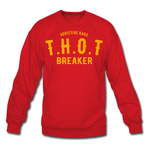 THOT Breaker Academy Crewneck Sweatshirt - red