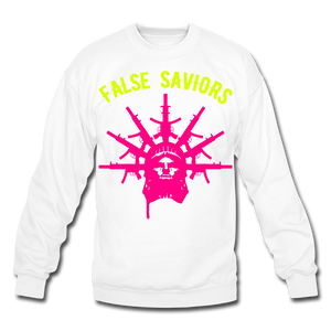 False Saviors (Signature) Crewneck Sweatshirt - white