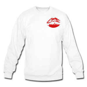 City Kiss Crewneck Sweatshirt - white