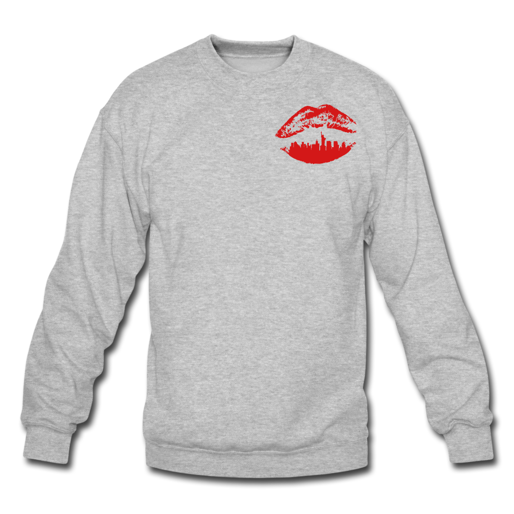 City Kiss Crewneck Sweatshirt - heather gray