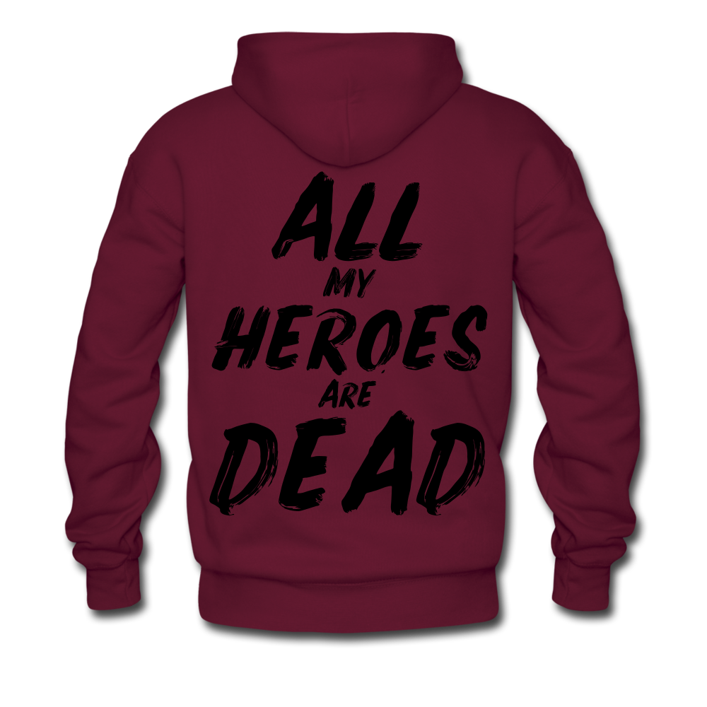 Dead Heroes Men's Hoodie - burgundy