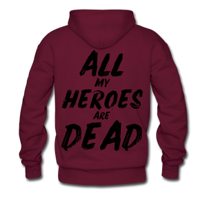 Dead Heroes Men's Hoodie - burgundy