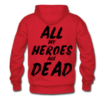 Dead Heroes Men's Hoodie - red