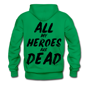 Dead Heroes Men's Hoodie - kelly green