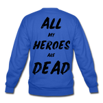 Dead Heroes Crewneck Sweatshirt - royal blue