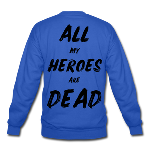 Dead Heroes Crewneck Sweatshirt - royal blue